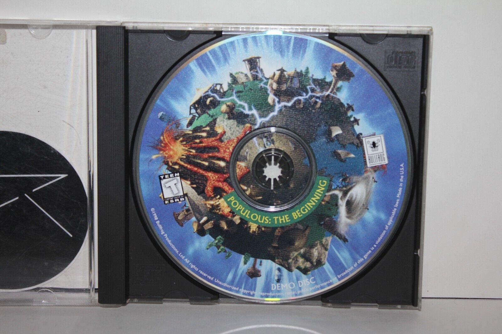 Populous: The Beginning DEMO Disc PC CD Windows game software  