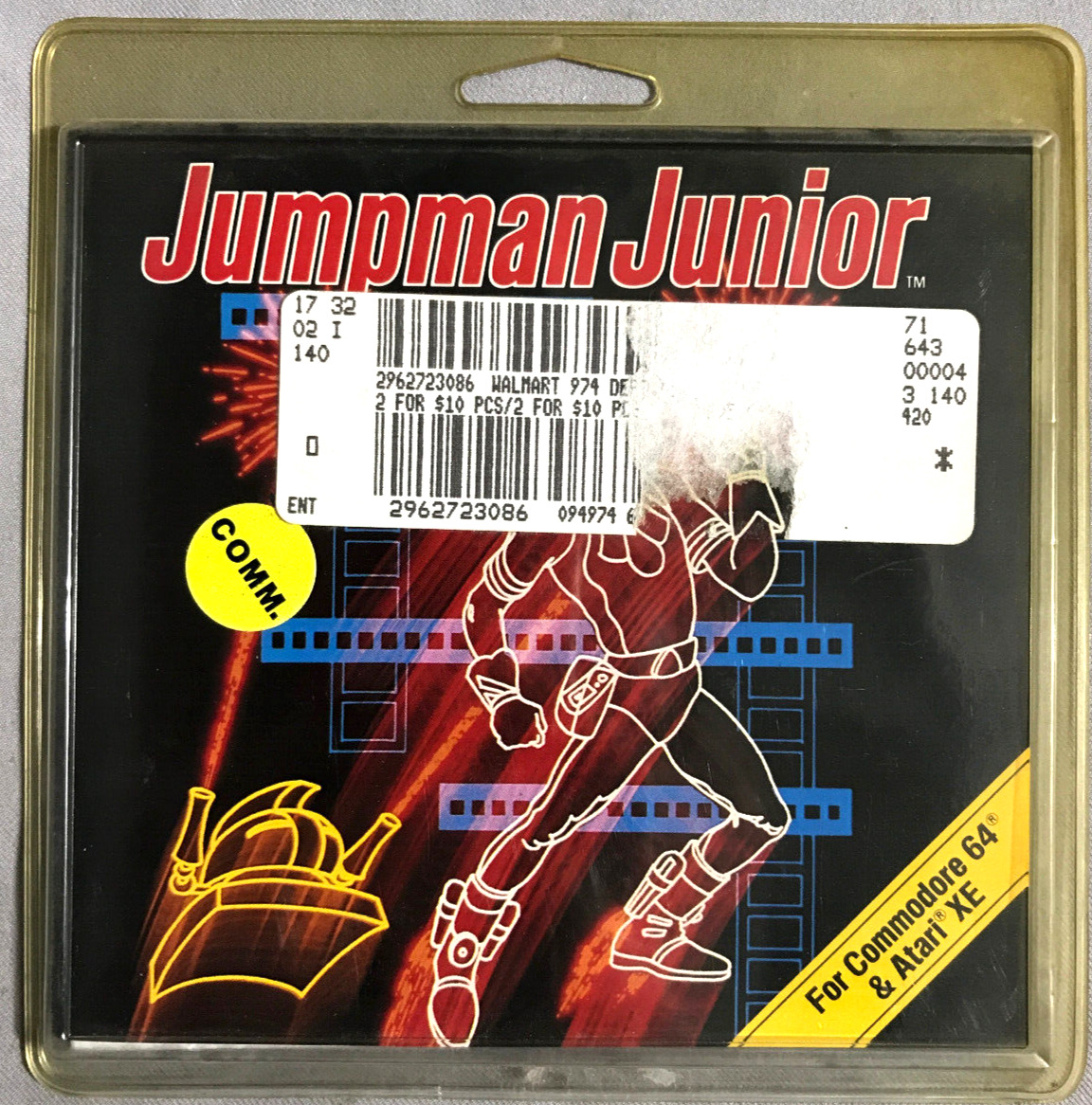 *Epyx* Jumpman Jr- Arcade Game C64/128 & Atari XE flippy Valu-line published NIB