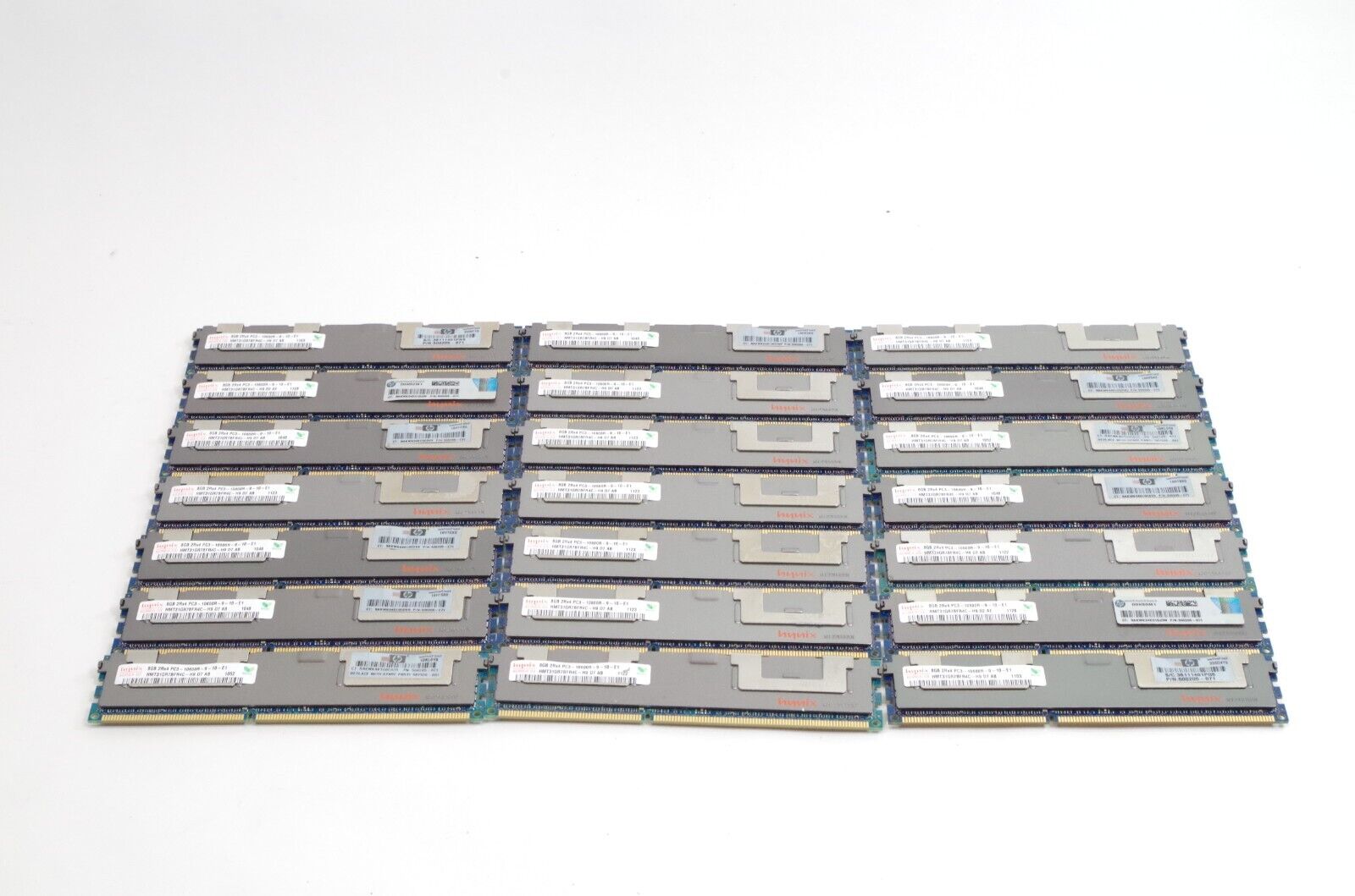 Lot of 21 x 8GB HYNIX HMT31GR7BFR4C-H9 2Rx4 PC3-10600 ECC Memory
