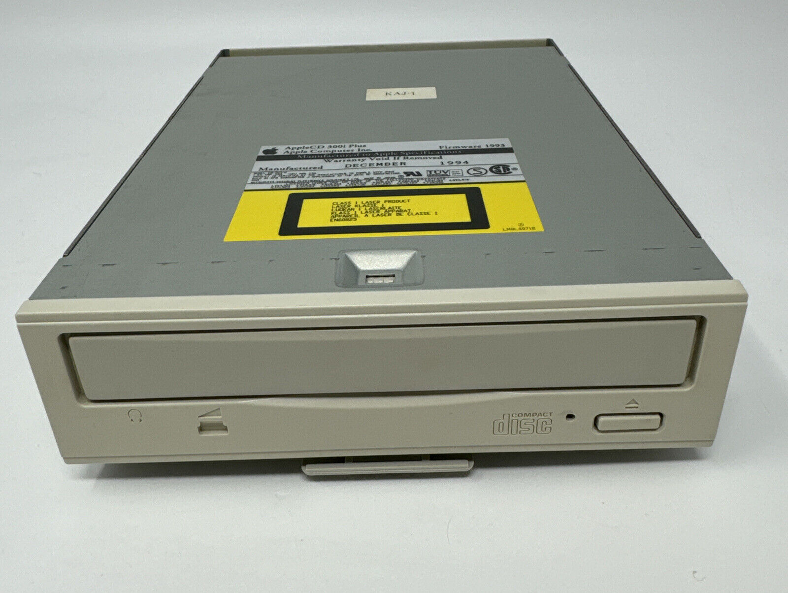 Apple AppleCD 300i Plus 50 Pin SCSI CD ROM Drive For Vintage Macintosh With Tray