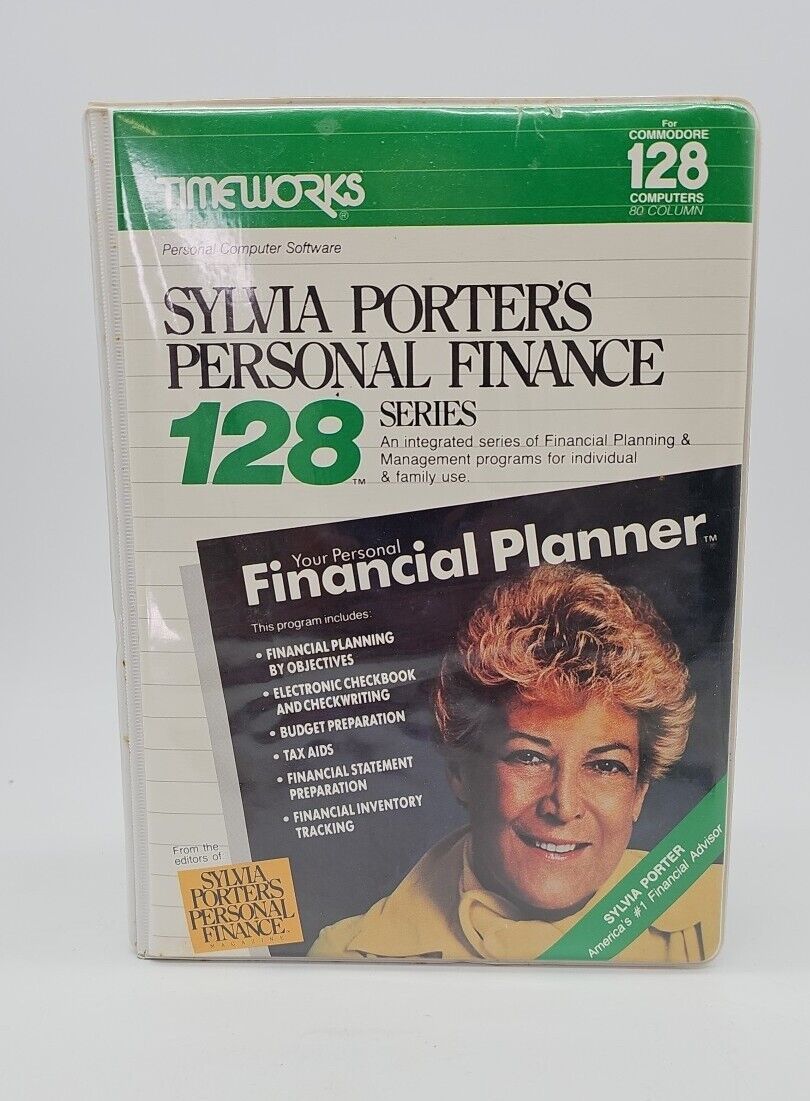 Timeworks Sylvia Porter\'s Personal Finance 128 For Commodore 128 (1984)