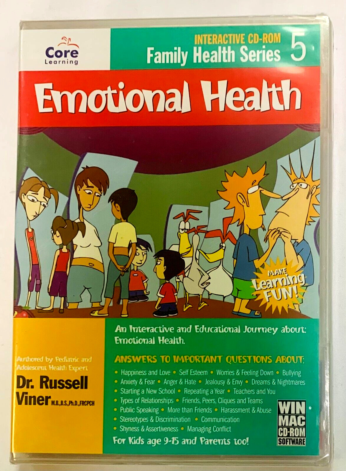 Family Health Series Emotional Health Teens Pre-Teens- WIN-MAC CD-ROM NEW