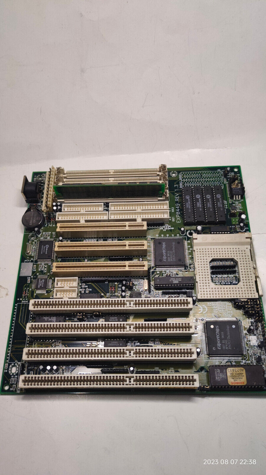 Rare Socket 3 *EDO* SET DataExpert EXP8449 REV 1.3 Motherboard + CPU & 32 MB