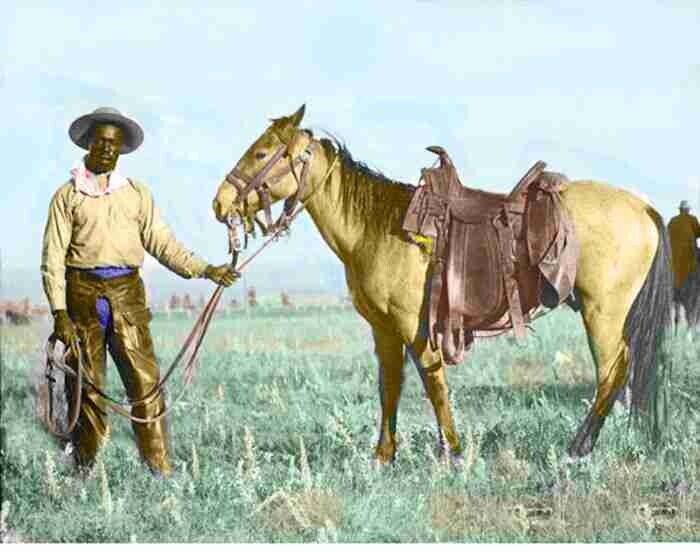African American Black Cowboy 1881  Mousepad Computer Mouse Pad  7 x 9