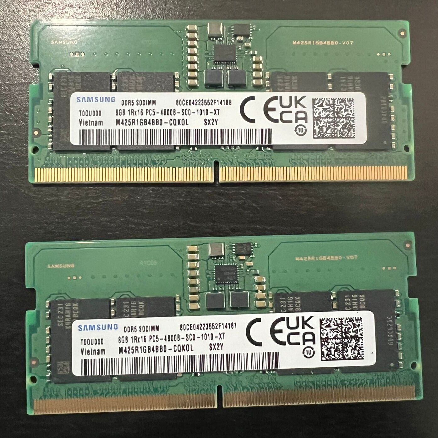 NEW PULL SAMSUNG 16GB Kit(2x8GB) PC5-4800B DDR5 SODIMM Memory-M425R1GB4BB0-CQK0L
