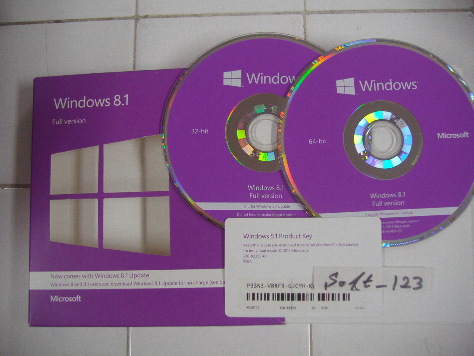 Microsoft Windows 8.1 Full English Version 32 & 64Bit DVD MS WIN 8 =NEW RETAIL=