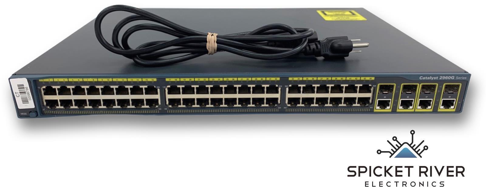 Cisco Catalyst 2960 WS-C2960G-48TC-L V04 48-Port Managed Network Switch