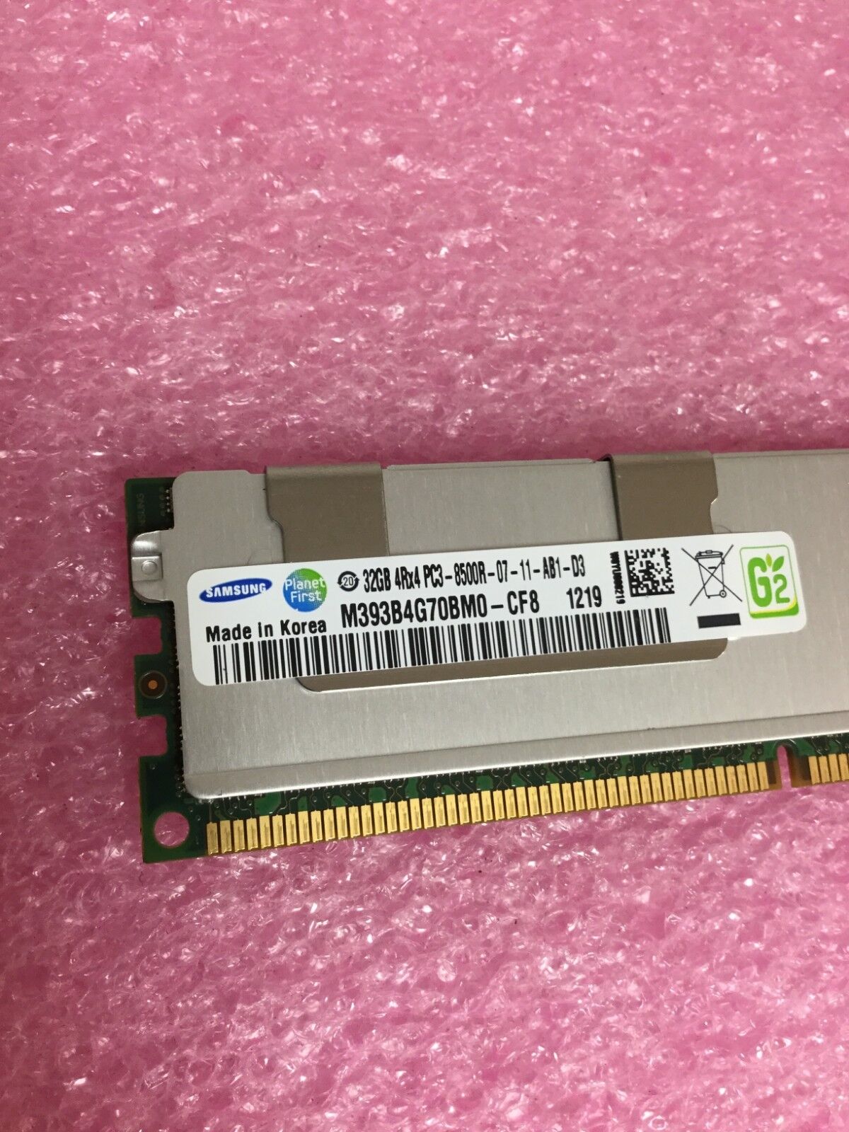 32GB DDR3 PC3-8500R 4Rx4 ECC Reg Server Memory RAM Samsung M393B4G70BM0-CF8