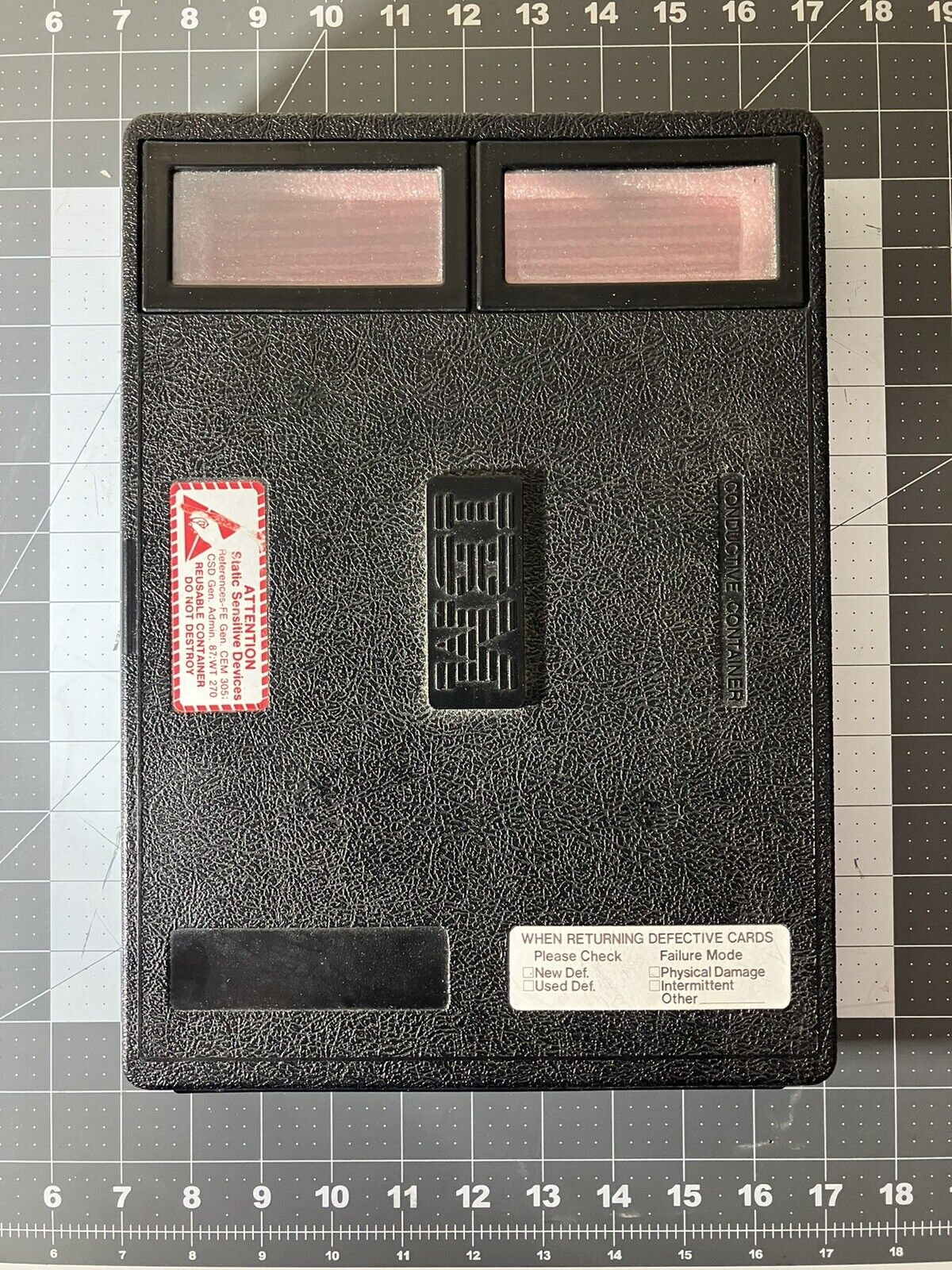Vintage IBM Static Sensitive Device Case Anti Static Circuit Board Case