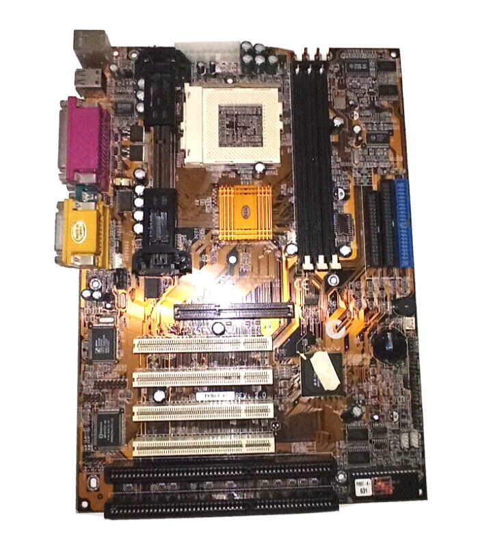 Vintage ATX Motherboard Socket 370 Elitegroup ECS P6BAT-A+ SDRAM Pentium III