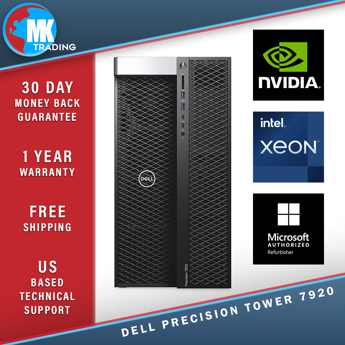 Dell Precision T7920 - 2x Xeon 6148 2.4GHz 20C 192GB 2x 1TB NVMe SSD P5000 W11P