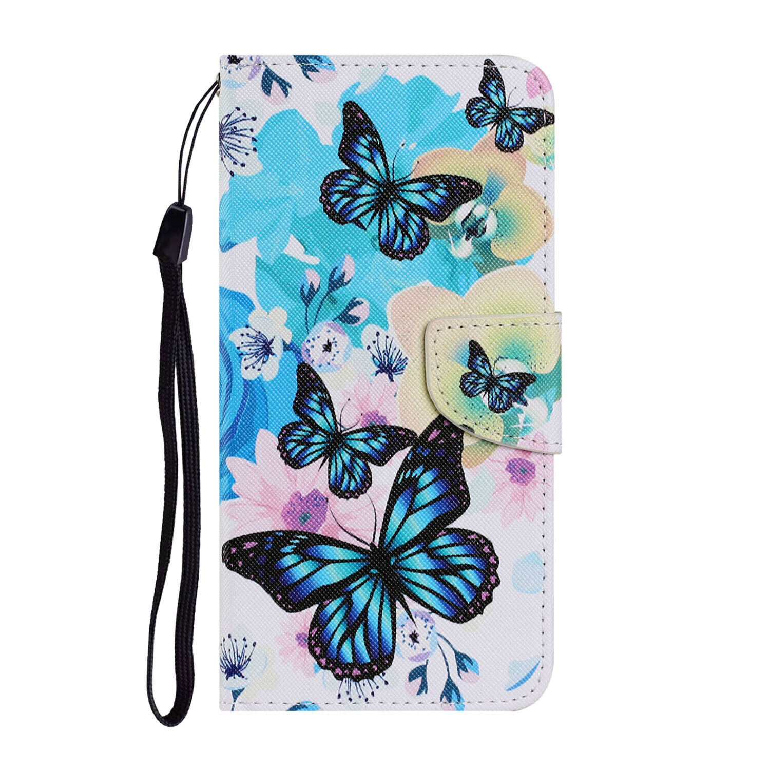 Girl Flower Butterfly Panda Wallet Cover Case For A14 A54 5G S23 Ultra