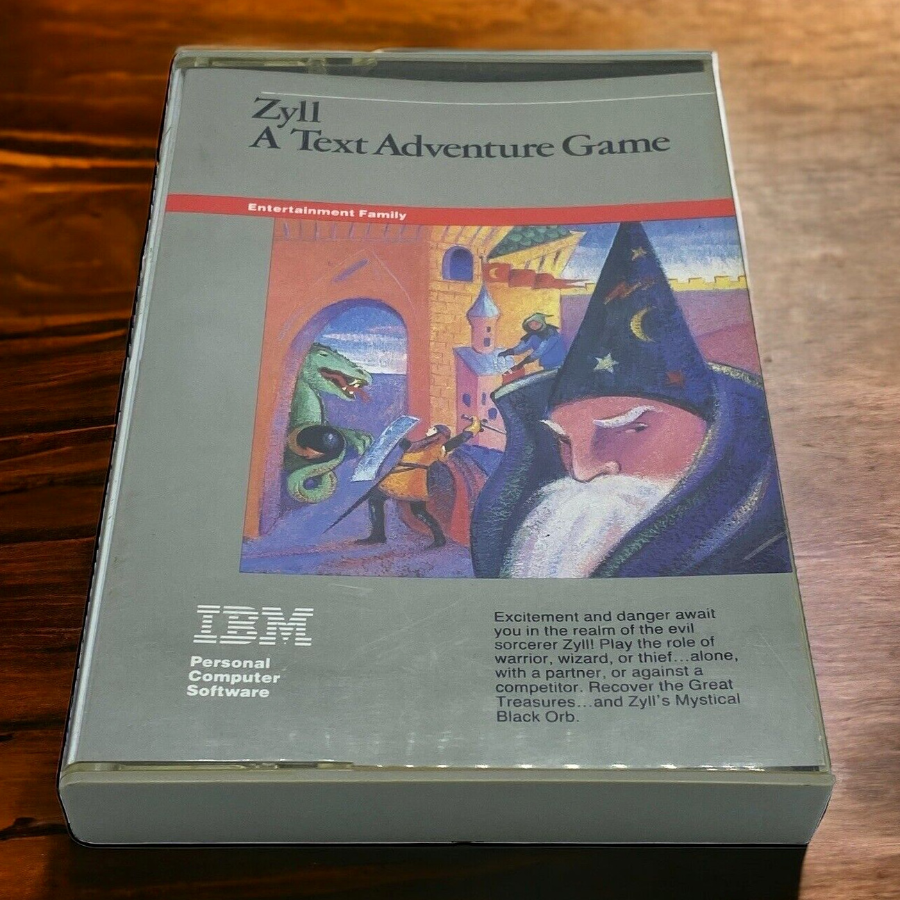 1984 Zyll IBM A Text Adventure Game Complete w/Case Manual Floppy