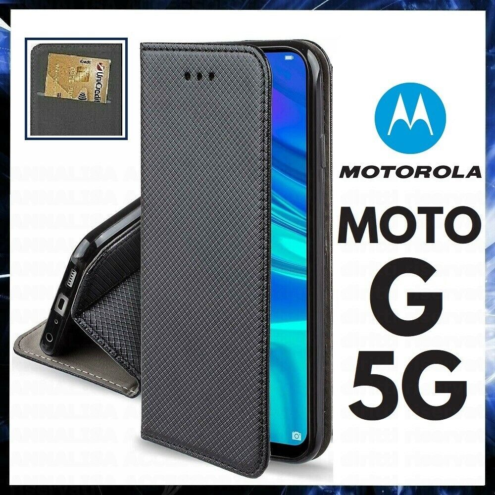 Case IN Wallet Book for Motorola Moto G 5G Cover Flip Magnetic Leather