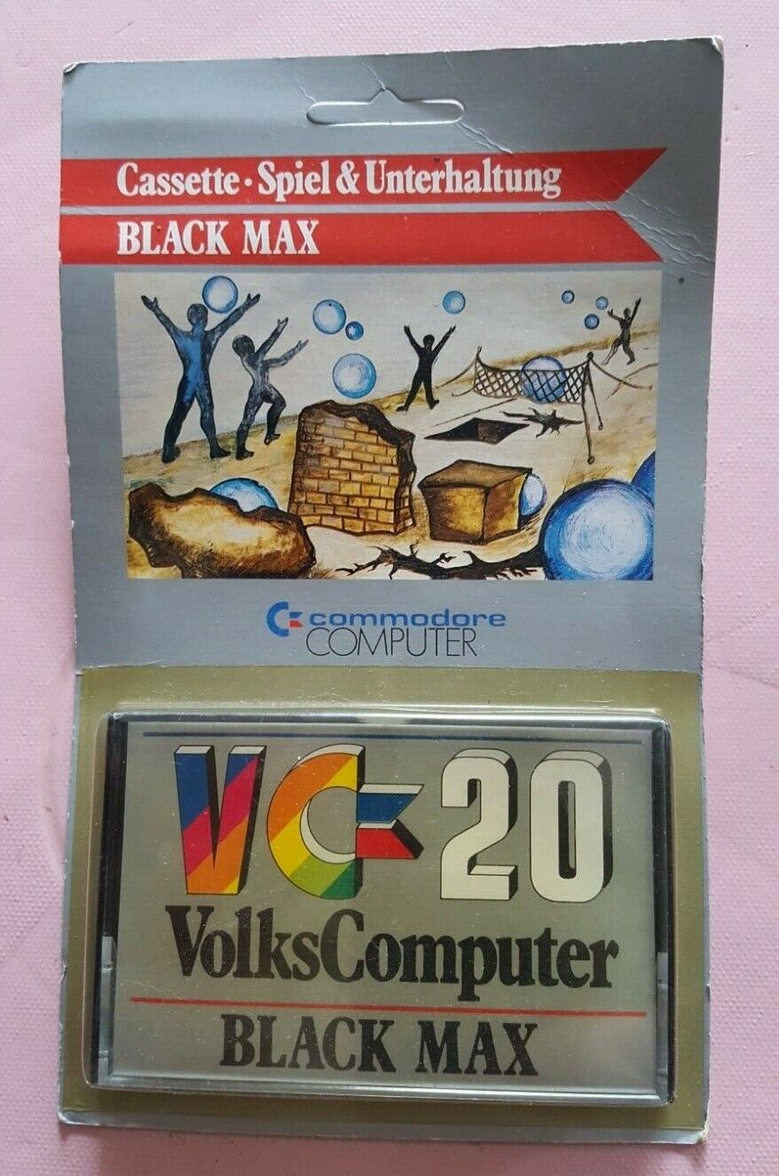 Vintage GERMAN Commodore VC 20 (VIC 20) BLACK MAX Cassette MIP