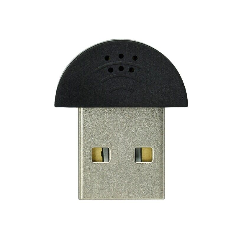 Super Mini USB Computer Mic Smallest Home Audio Adapter for Recording, FaceTime