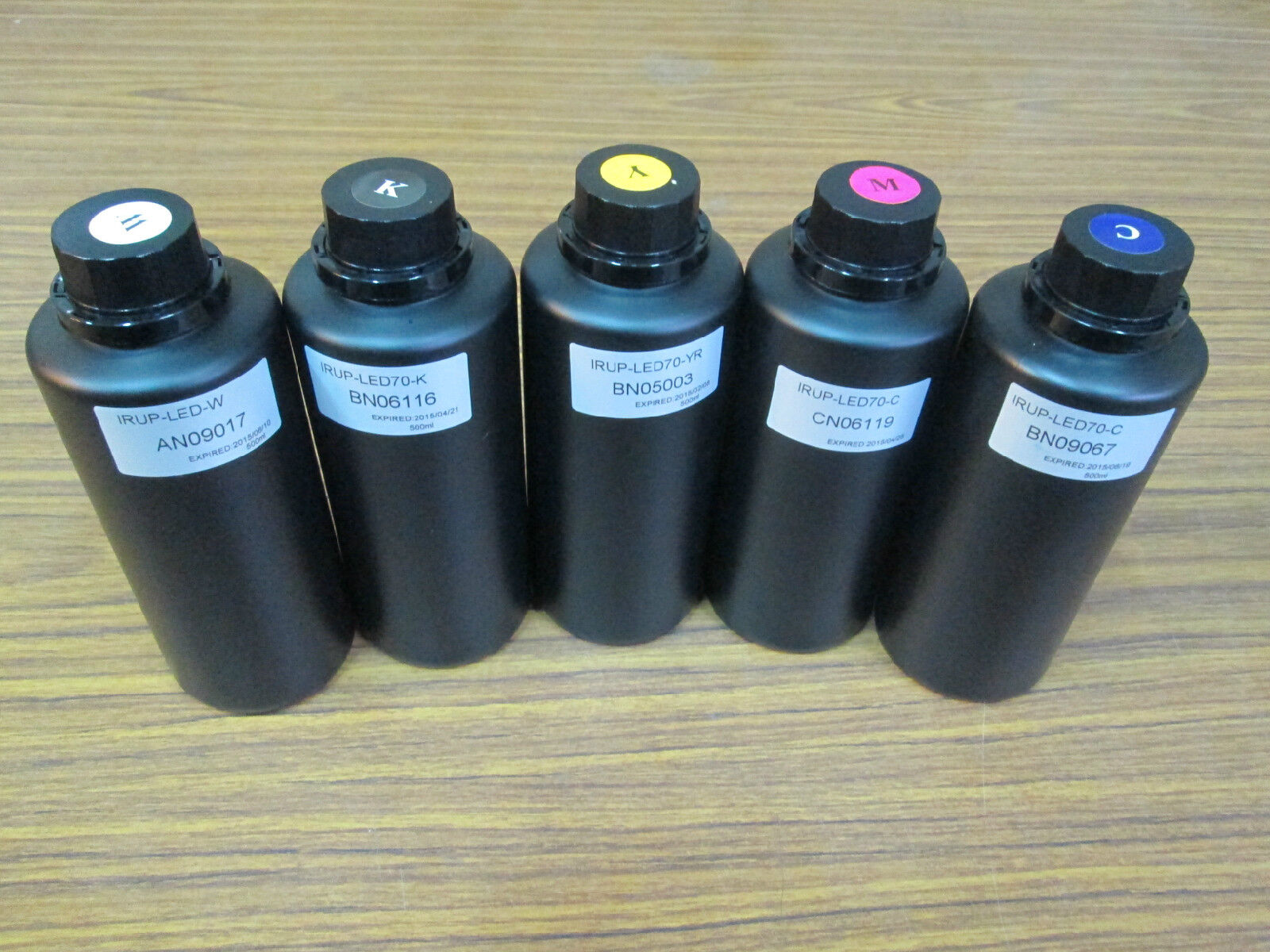 Free shipping 500ml *5 Hi-Q LED Curing UV ink for Epson printhead  (Taiwan) 