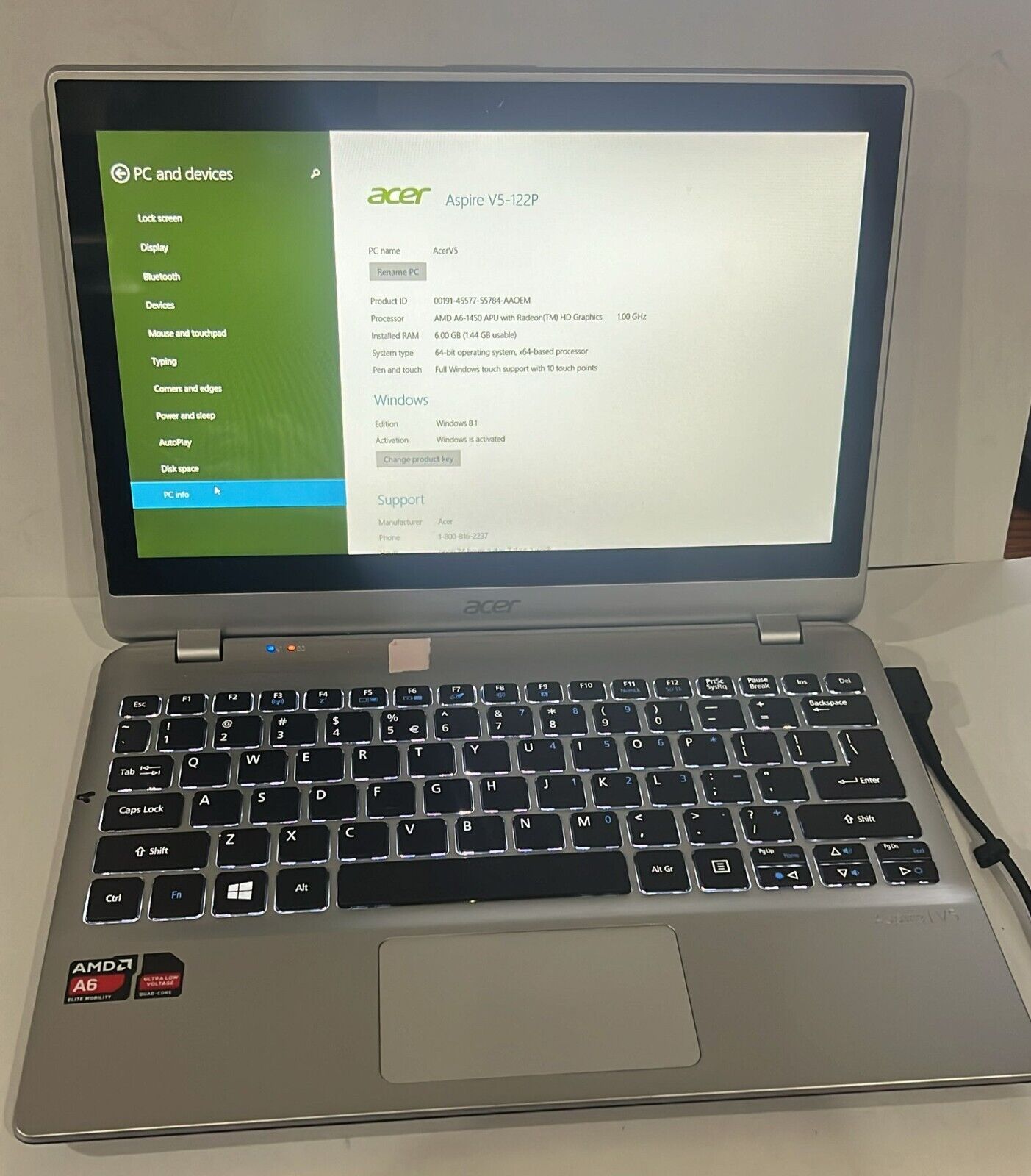 Acer Aspire V5-122P-0681 12in. (500GB, 1GHz, 6GB) Notebook/Laptop