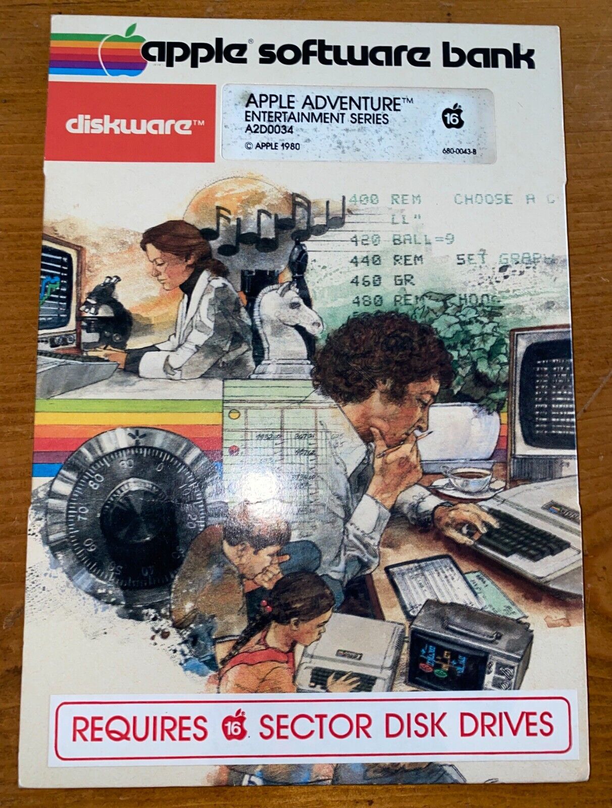 Very Rare DiskWare Apple II Adventure Entertainment Series A2D0034 Computer Game