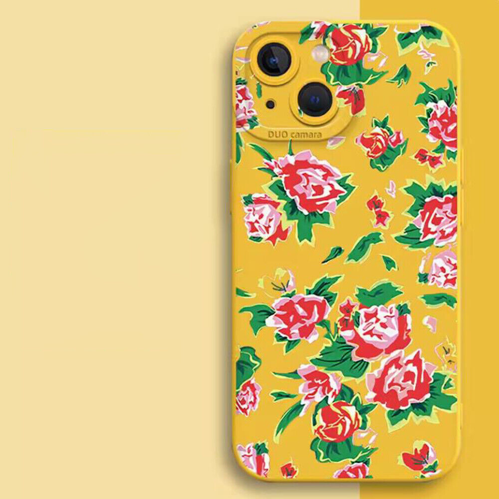 Northeast Big Flower 3D Case for Iphone 15 14 13 12 Pro Max Soft TPU Cover Skin
