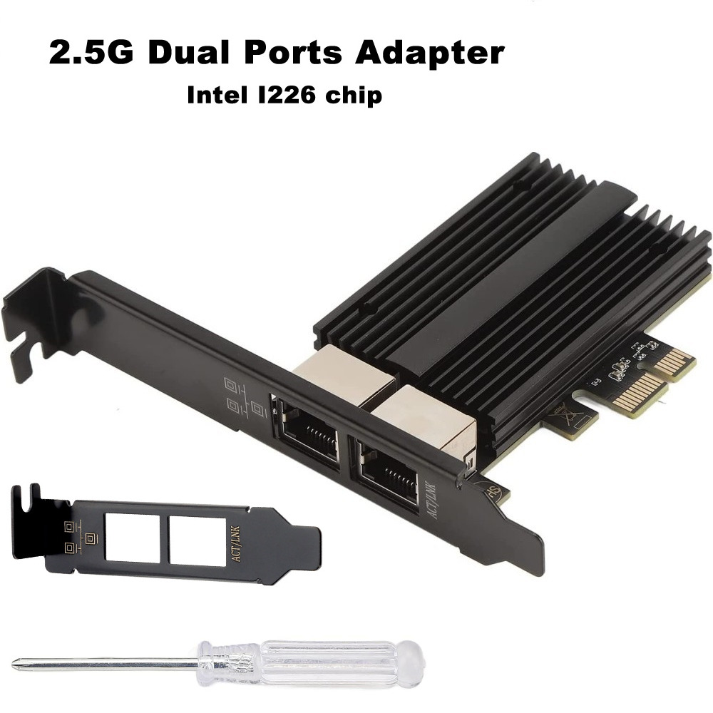 2.5G PCIE RJ45 Port Network Card Gigabit Ethernet LAN Adapter Intel I226 chipset
