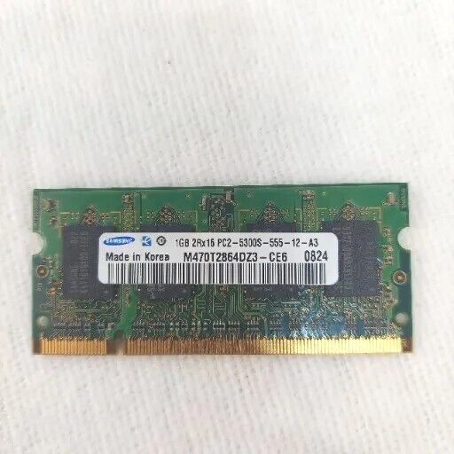 1GB Ram Samsung 2RX16 PC2-5300S-555-12-A3