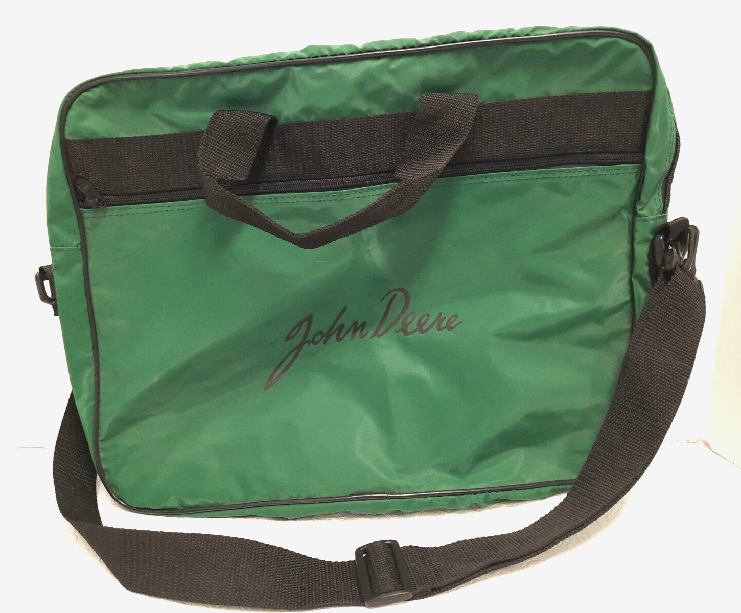 John Deere Laptop Messenger Waterproof Bag 16x12x3 Adjust Shoulder Strap Nylon