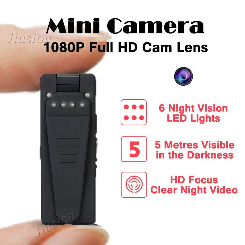 5M Infrared Night Vision Webcam 1080P Mini Camera HD Camcorder W/ Motion & Voice