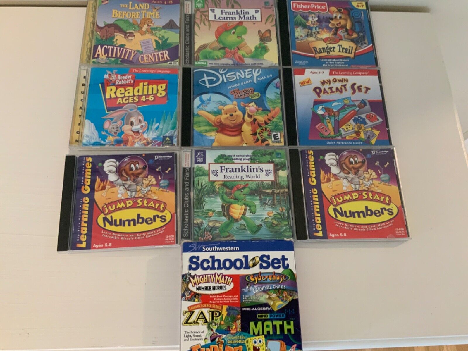Lot Of 10 Vintage Kids Windows PC. Games/ Learning CD-Rom - Great Condition