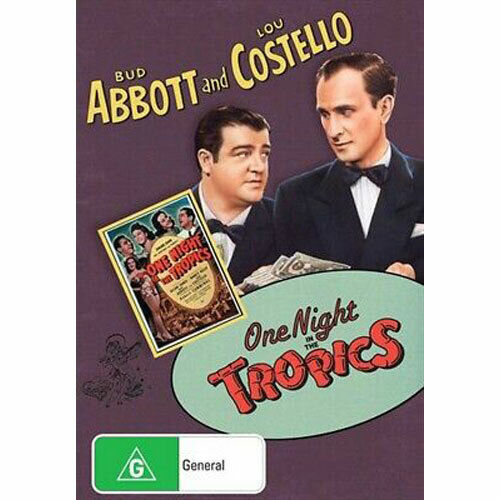Bud Abbott and Lou Costello: One Night in the Tropics DVD NEW Region 4 Australia