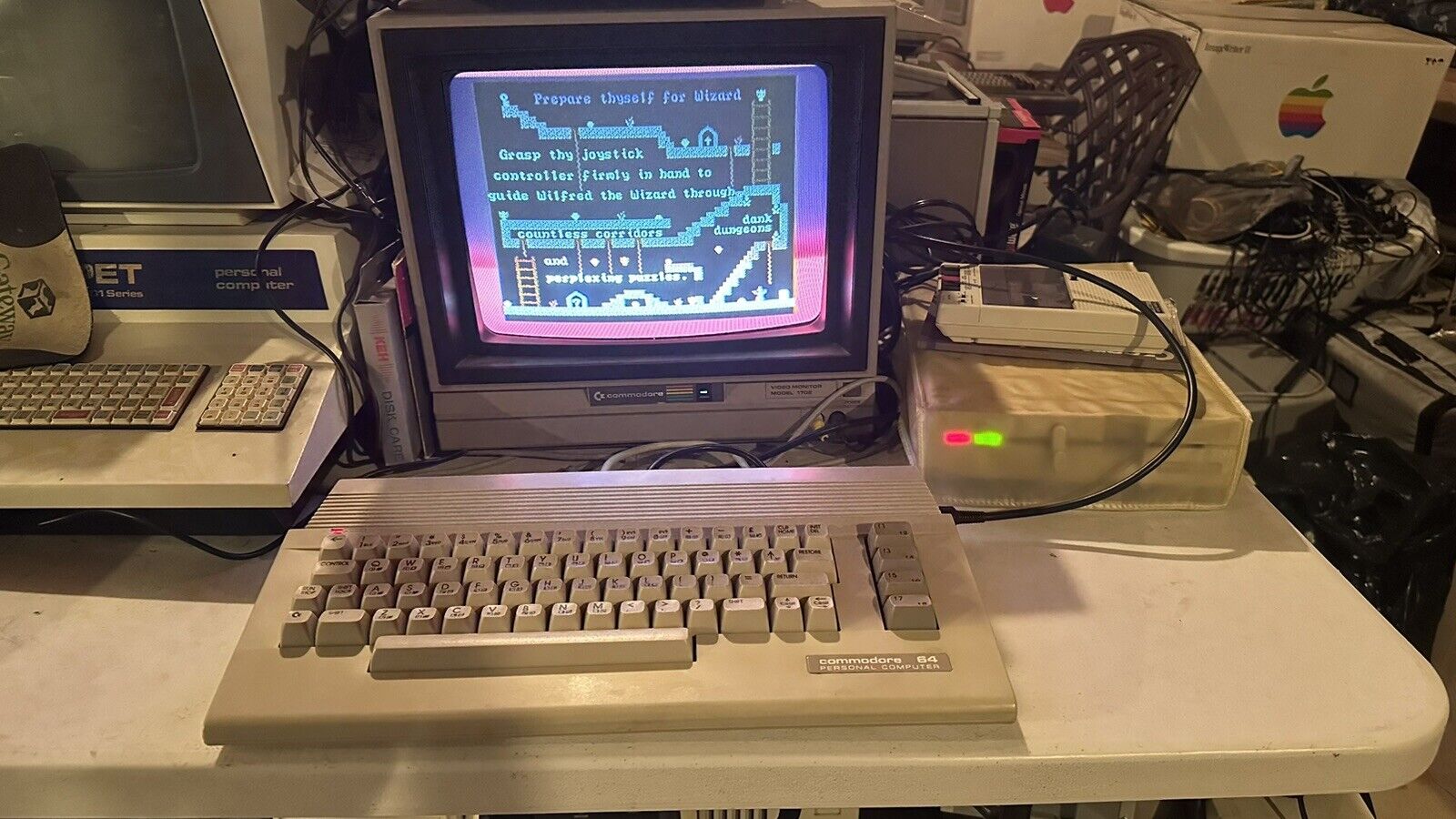 Retro Restored Commodore 64c Computer System Tested 1980s C64c Plus Manual