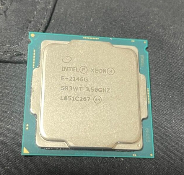 Intel Xeon 6-Core E-2146G 3.50GHz 12MB Server CPU Processor LGA1151 SR3WT