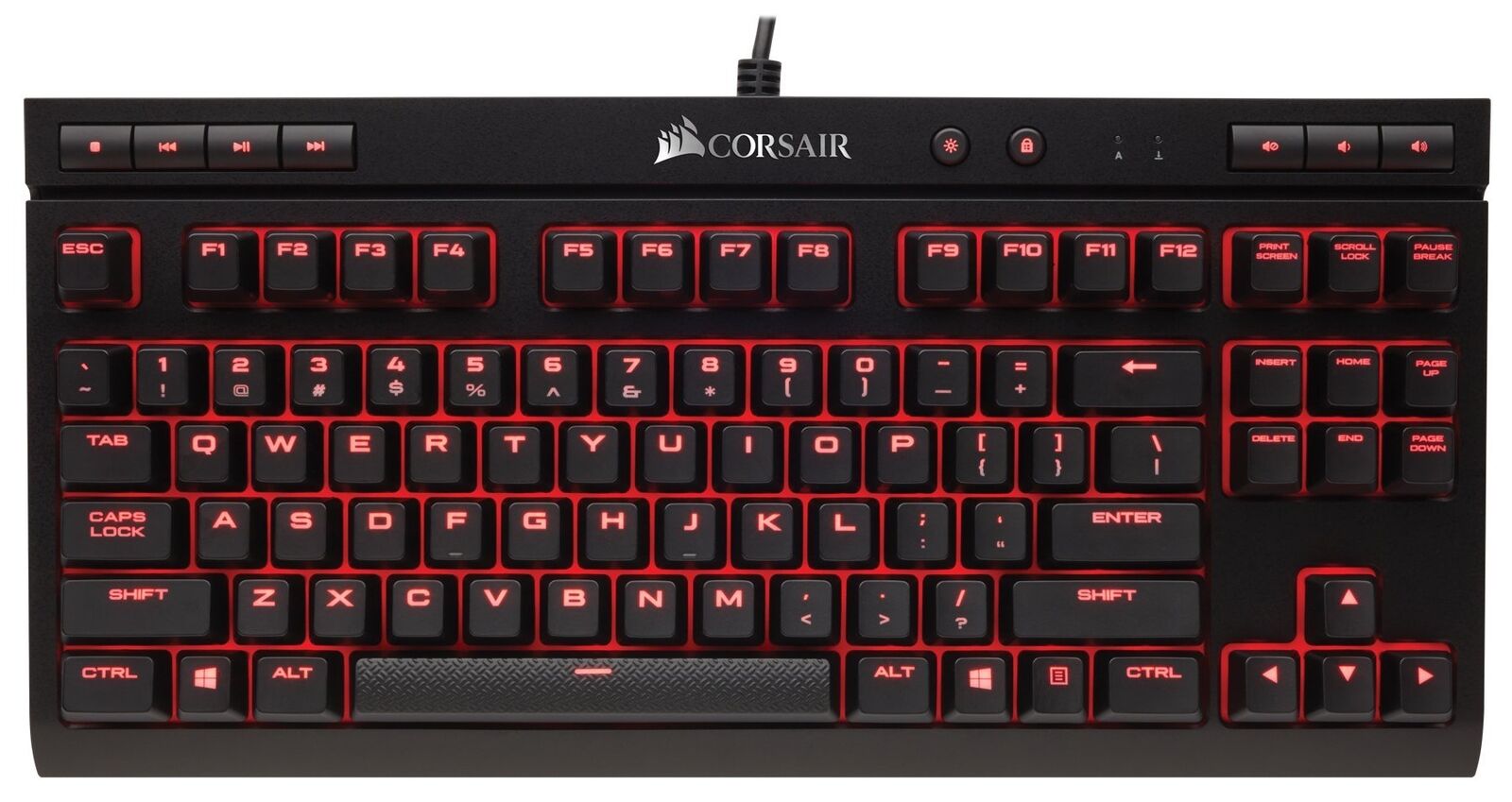 Corsair USB-A K63 Red LED Japanese Keyboard No Numeric Key KB395 CH-9115020-JP