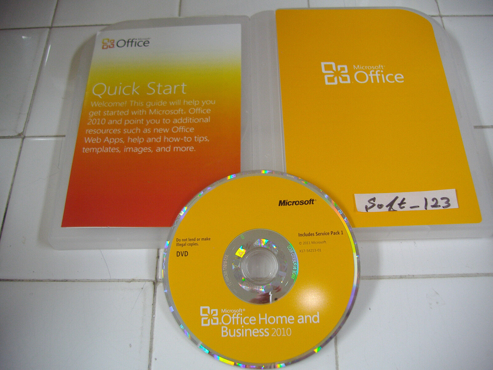 MS Microsoft Office 2010 Home and Business Licensed For 2 PCs Full Retail Box