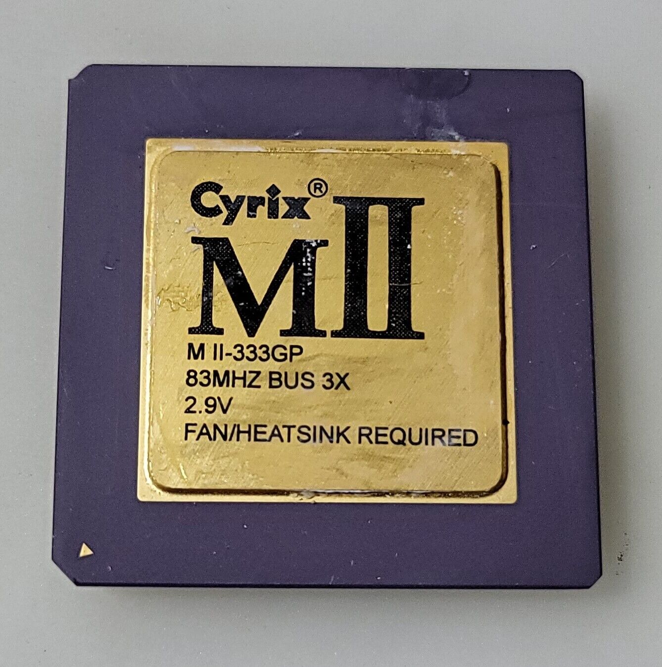 Vintage Rare Cyrix MII MII-333GP 83MHz Bus 3X Processor Collection/Gold