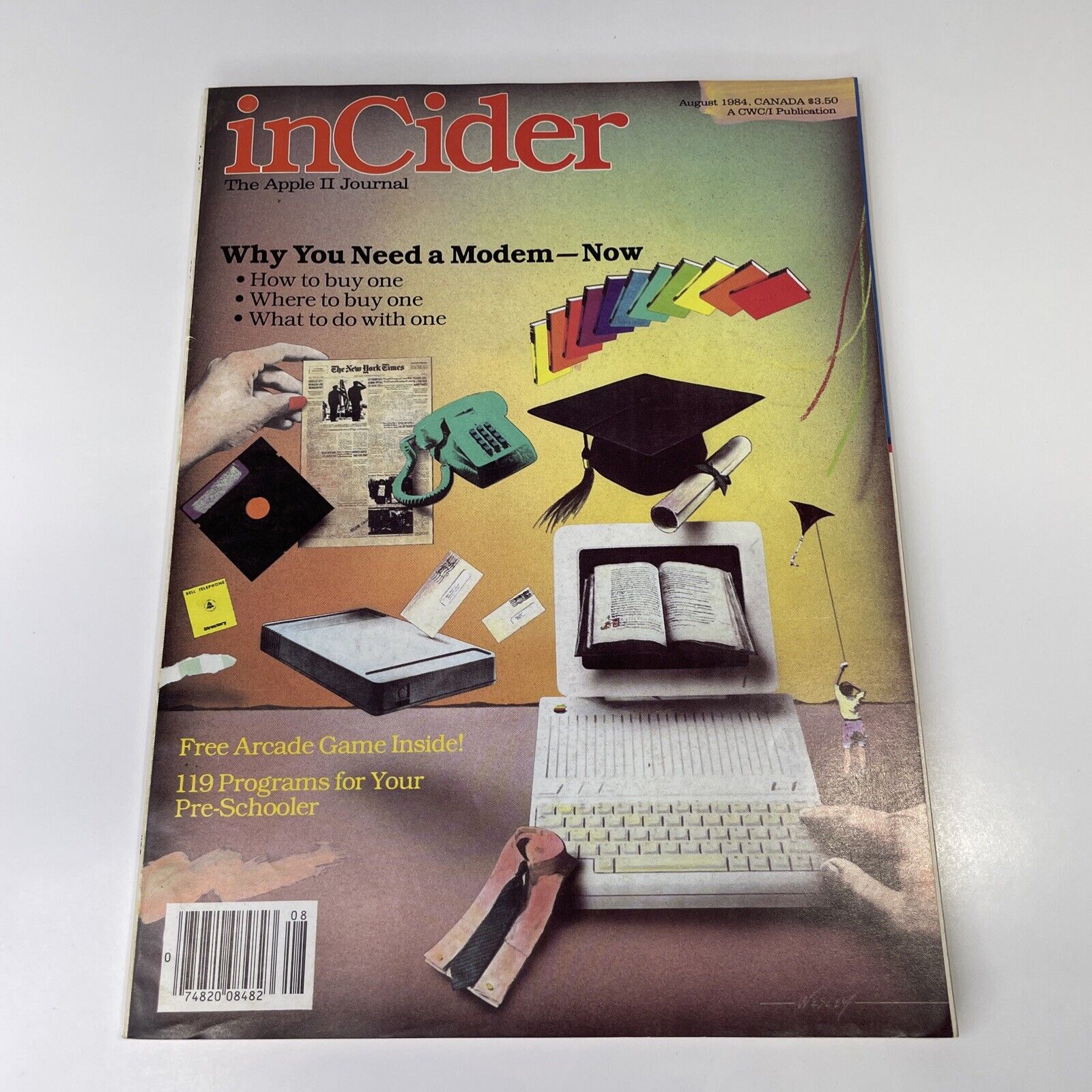 Aug 1984 Apple inCider Computer Magazine Apple Computer Magazine Canada Import