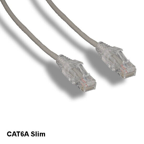 1'-25' Ultra Slim CAT6a UTP Patch Cable 10G 600MHz Ethernet RJ45 Network ETL UL