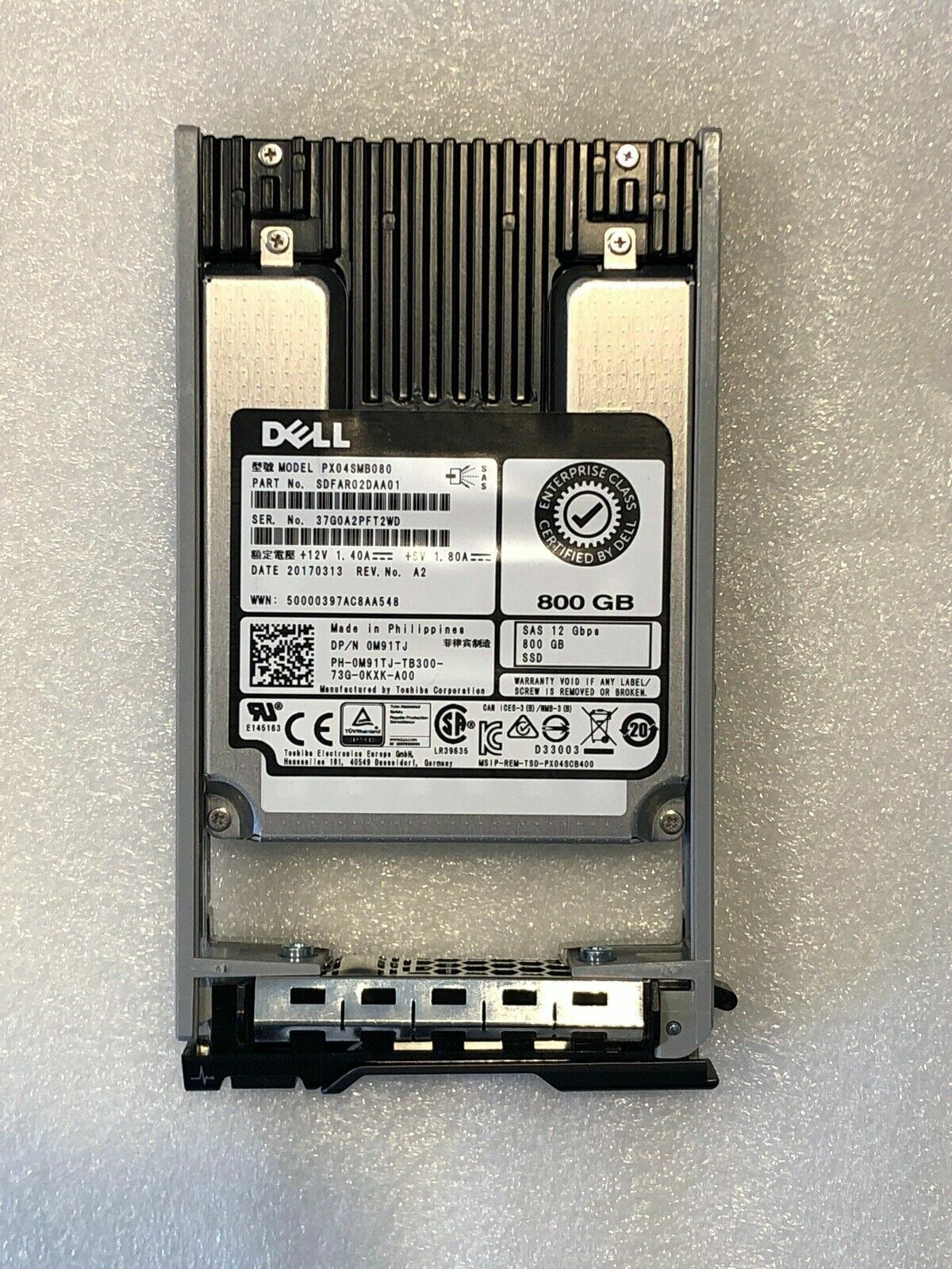 Dell Toshiba PX04SMB080 2.5\