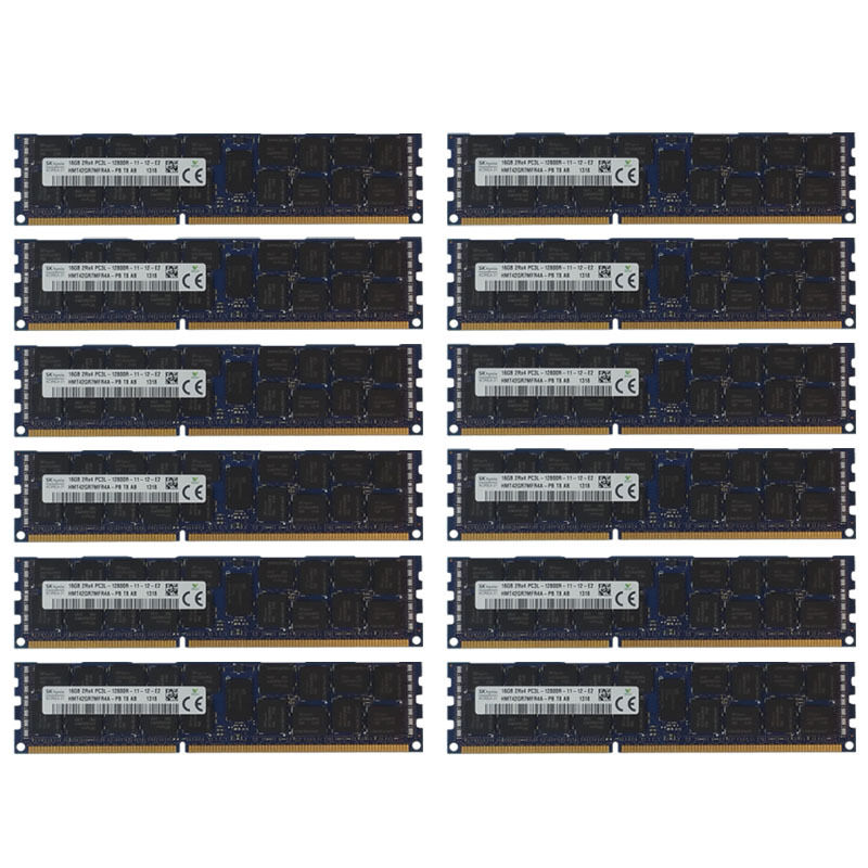 192GB Kit 12x 16GB DELL POWEREDGE R320 R420 R520 R610 R620 R710 R820 Memory Ram