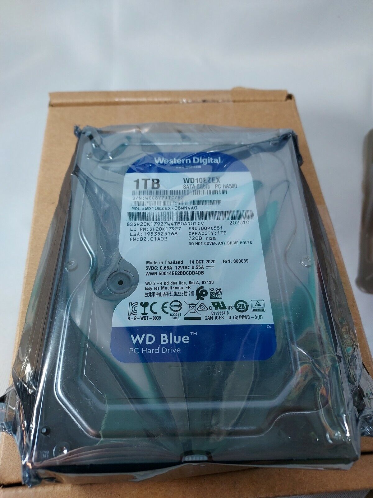 New in Open Box Western Digital WD Blue 1TB 3.5\