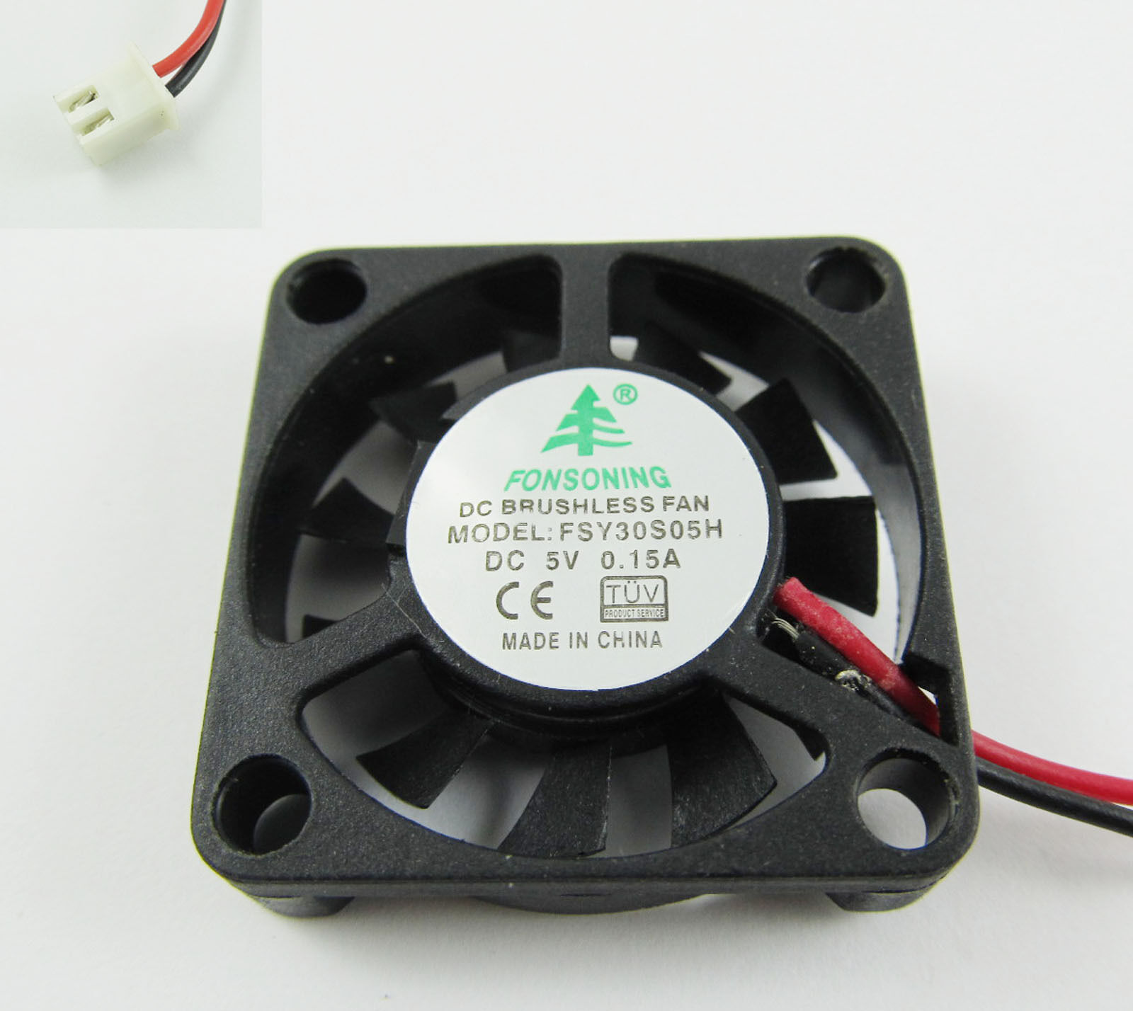 10x Brushless DC Cooling Fan 11 Blade DC 5V 30mmx30mmx06mm 3006 2 Pin Wire 0.15A