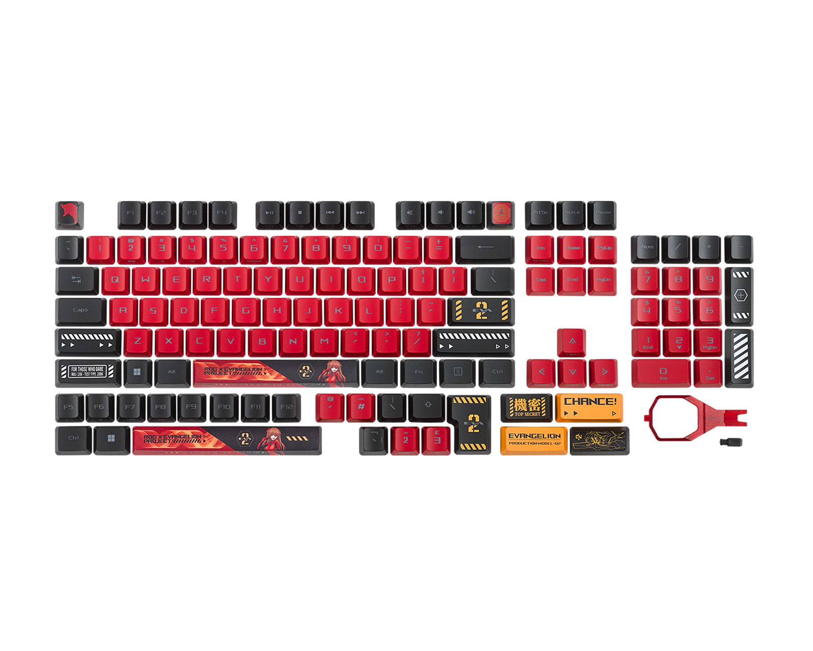 New Original ASUS ROG Keycap Set For RX Switches EVA-02 Edition