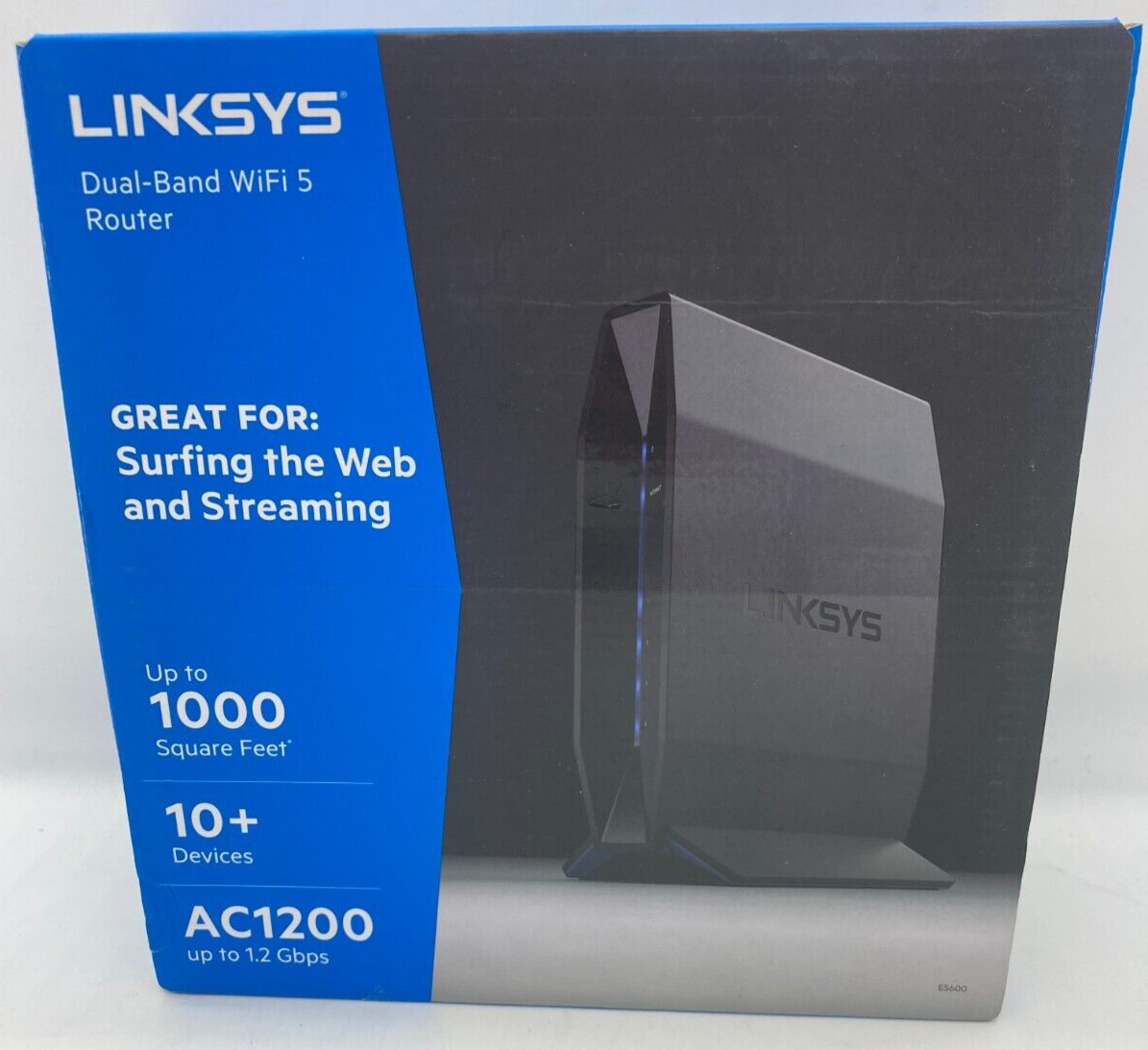 NEW Linksys AC1200 Wi-Fi Router E5600,Dual Band Wireless Gigabit WiFi FAST SHIP