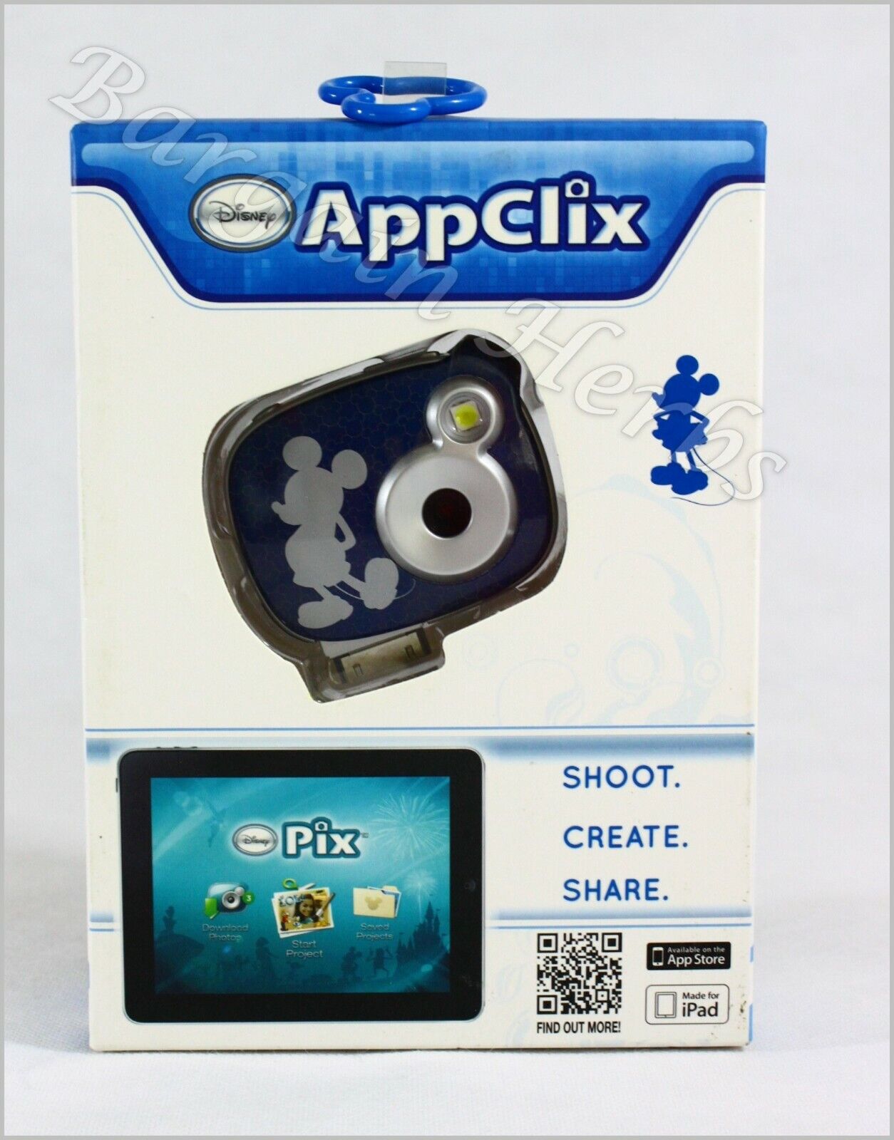 New Disney AppClix Kids Digital Camera for iPad w/ 32MB SD Card 