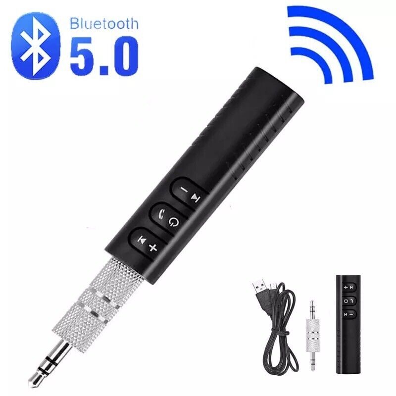 Wireless Bluetooth 5.0 Receiver Adapter 3.5mm Jack For Car Music Audio Aux A2dp 