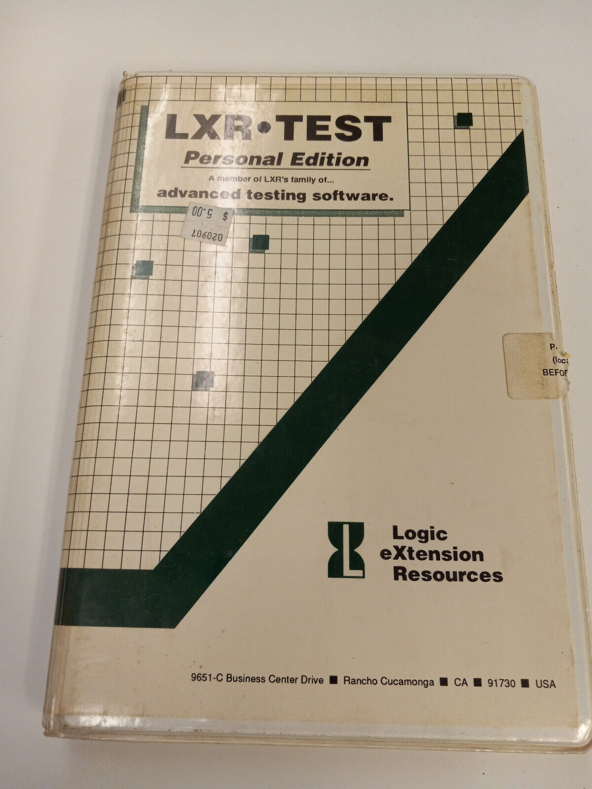 LXR TEST  Personal 1.4 Advanced Testing Software + Basic College Math Rare IBM