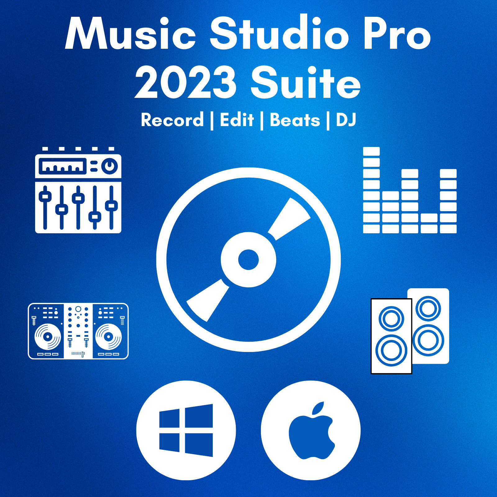 Music Studio PRO 2023 Record, Edit, DJ, Beat Making & Production Software CD