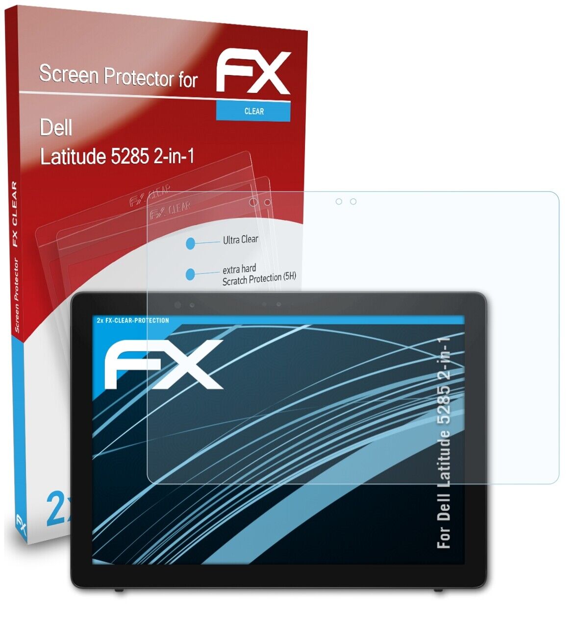 atFoliX 2x Screen Protector for Dell Latitude 5285 2-in-1 clear