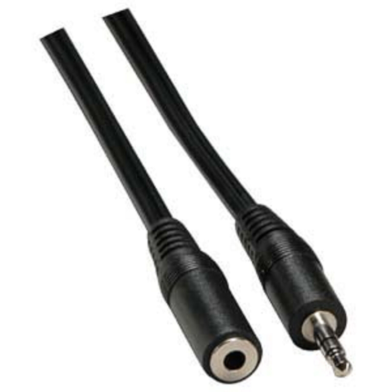 25ft Black 3.5mm Male to 3.5mm Female Stereo Audio Cable - Black