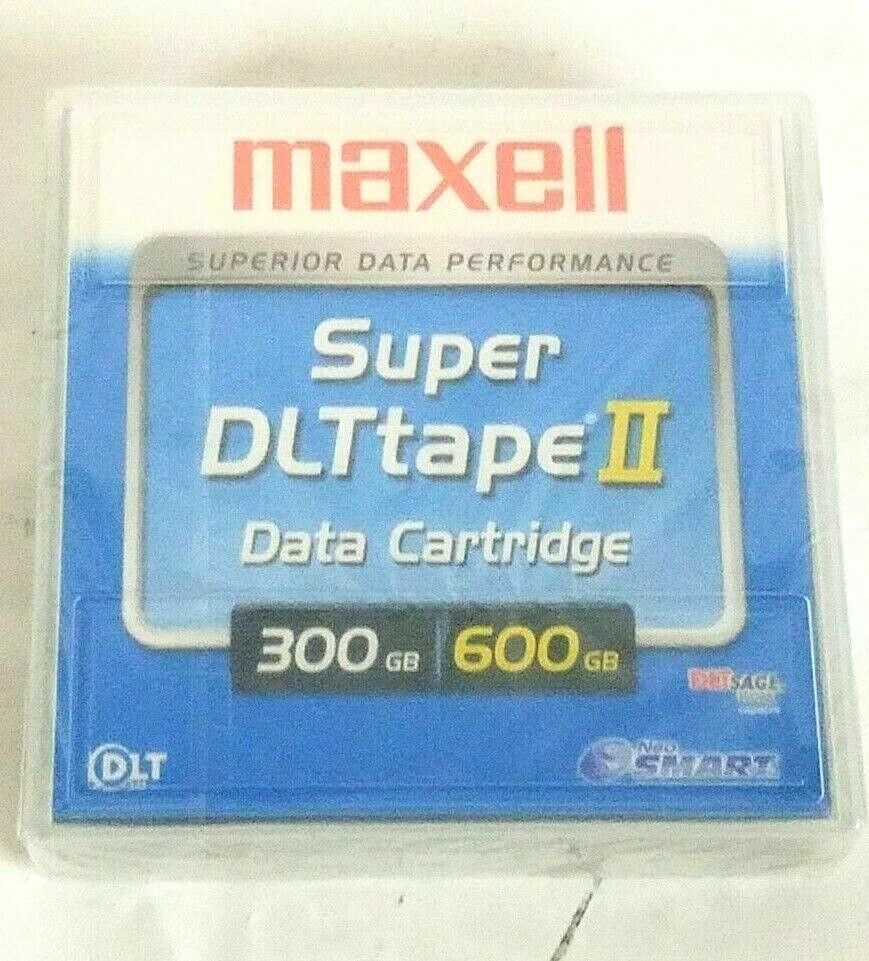 Maxell Super DLT Tape II Data Cartridge 300 GB 600 GB 1/2 inch tape cartridge